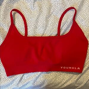YoungLA Red Seamless sports bra